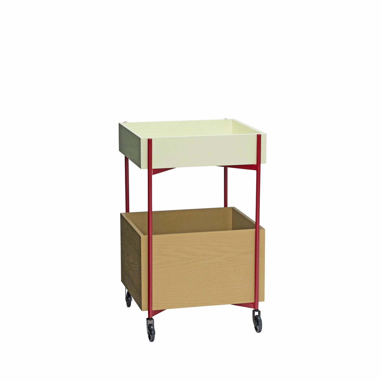 Hübsch Rolling Table Khaki/Borgonha