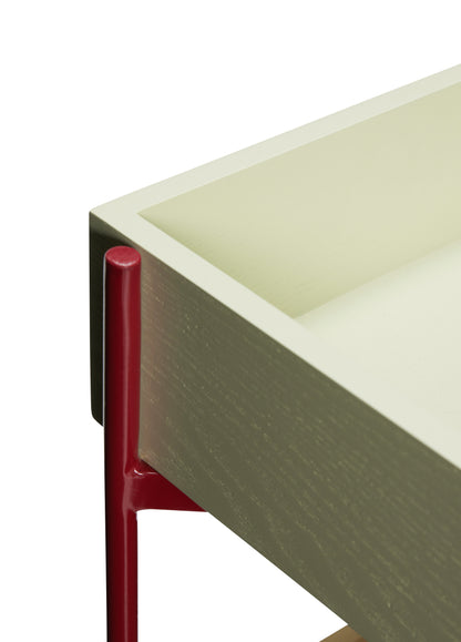 Hübsch Rolling Table Khaki/Borgonha