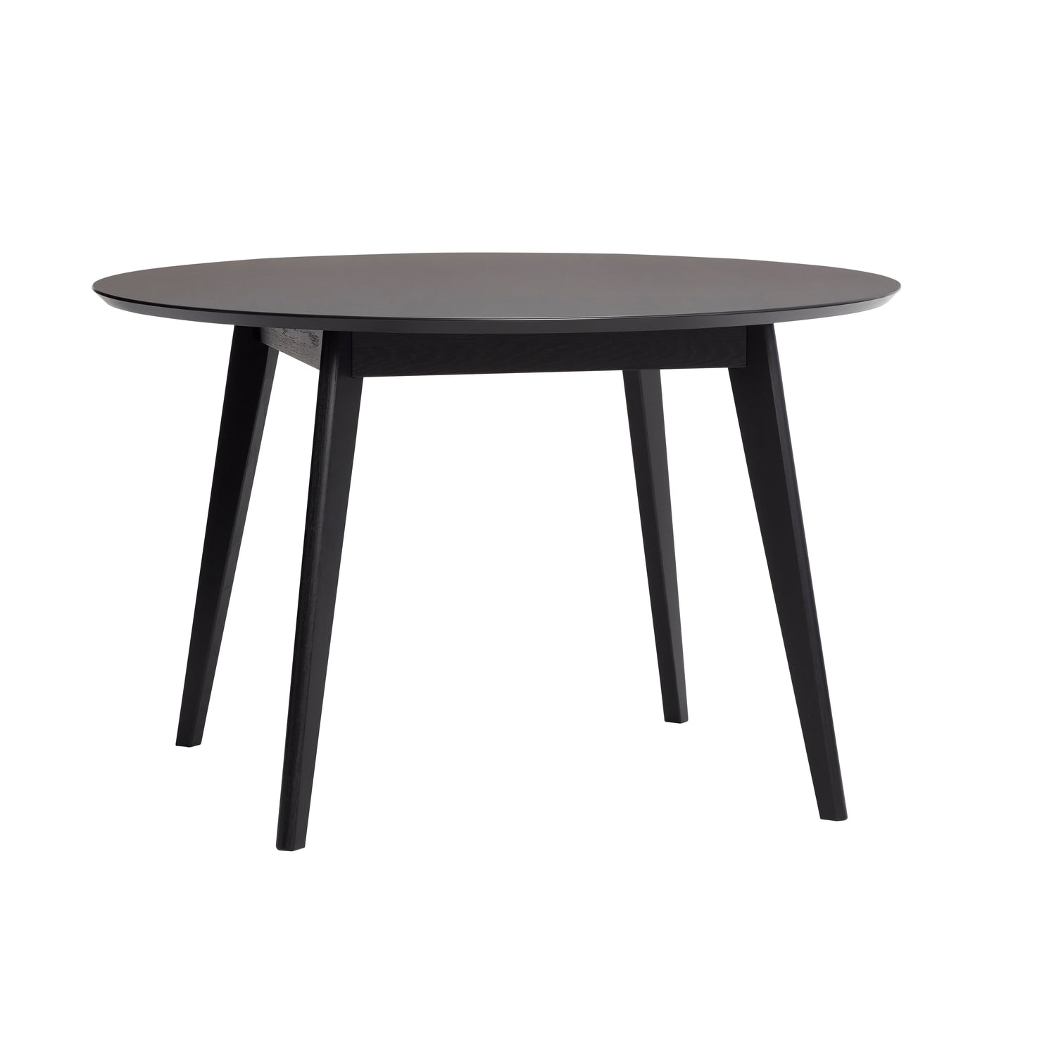 Hübsch - Mesa de jantar redonda em preto com laminattop Ø120xh76cm