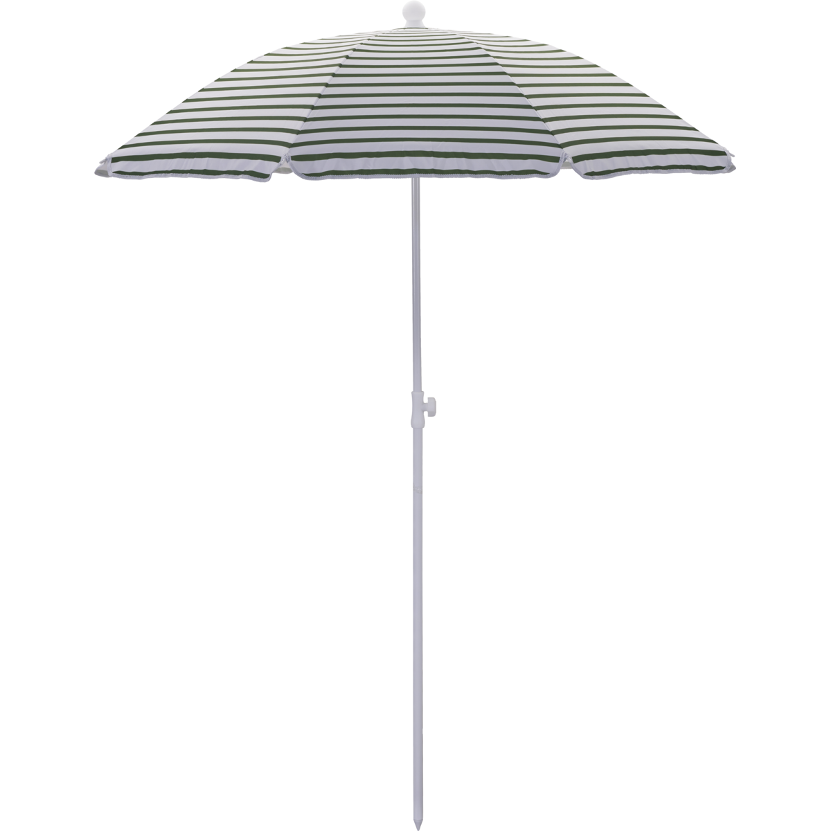 Parasol de praia/jardim, hdoktogon, verde/branco