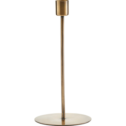 Médico da Casa - Candlestick, Anit, Brass Antigas - H: 20 cm, DIA: 9,5 cm