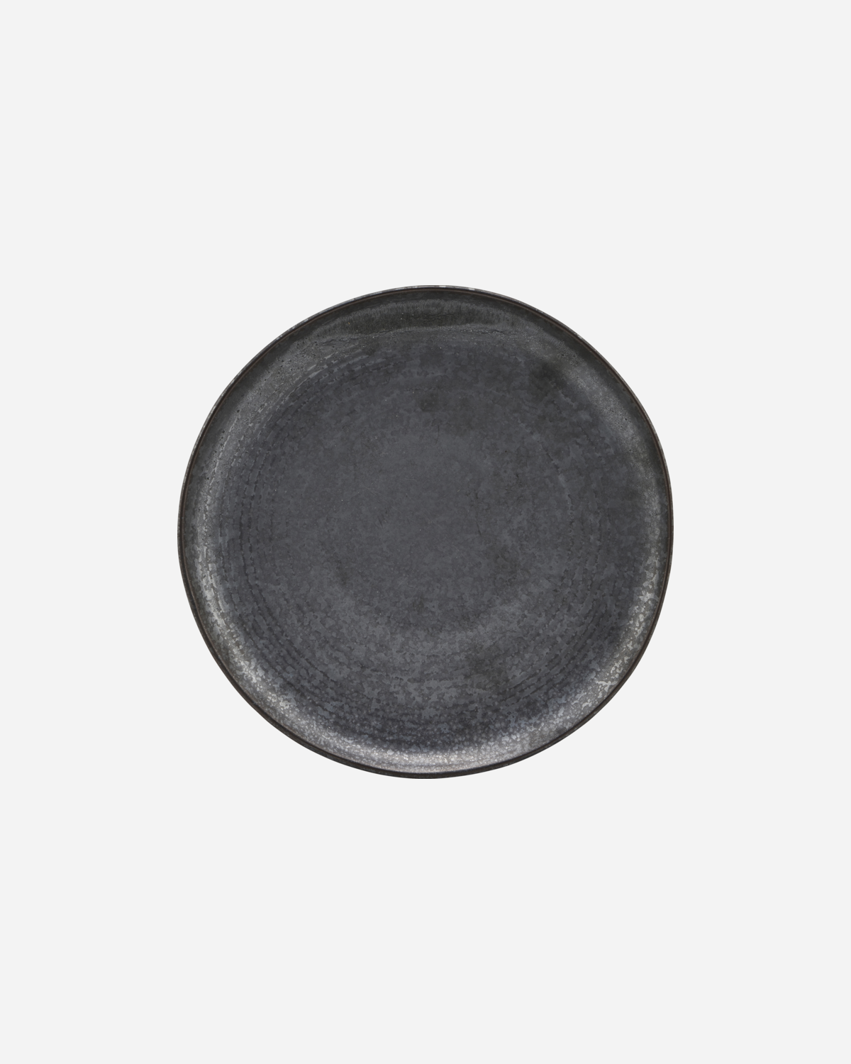 Médico da casa - Plato de almoço, pion, preto/marrom - H: 3 cm, dia: 21,5 cm