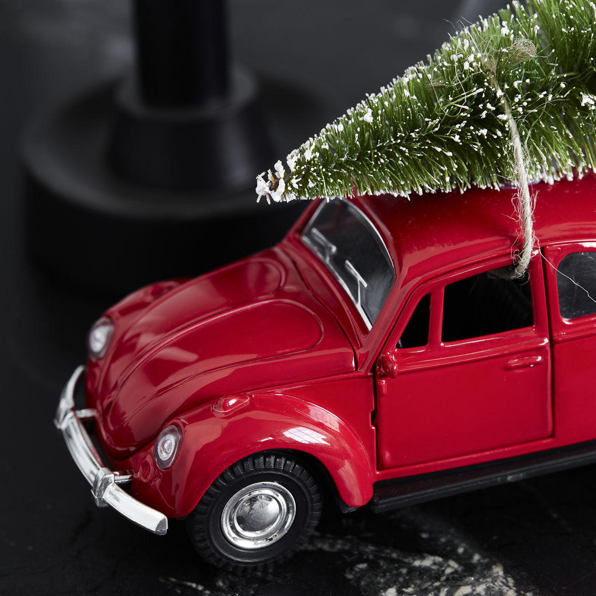 Decoração, carro de natal, vermelho