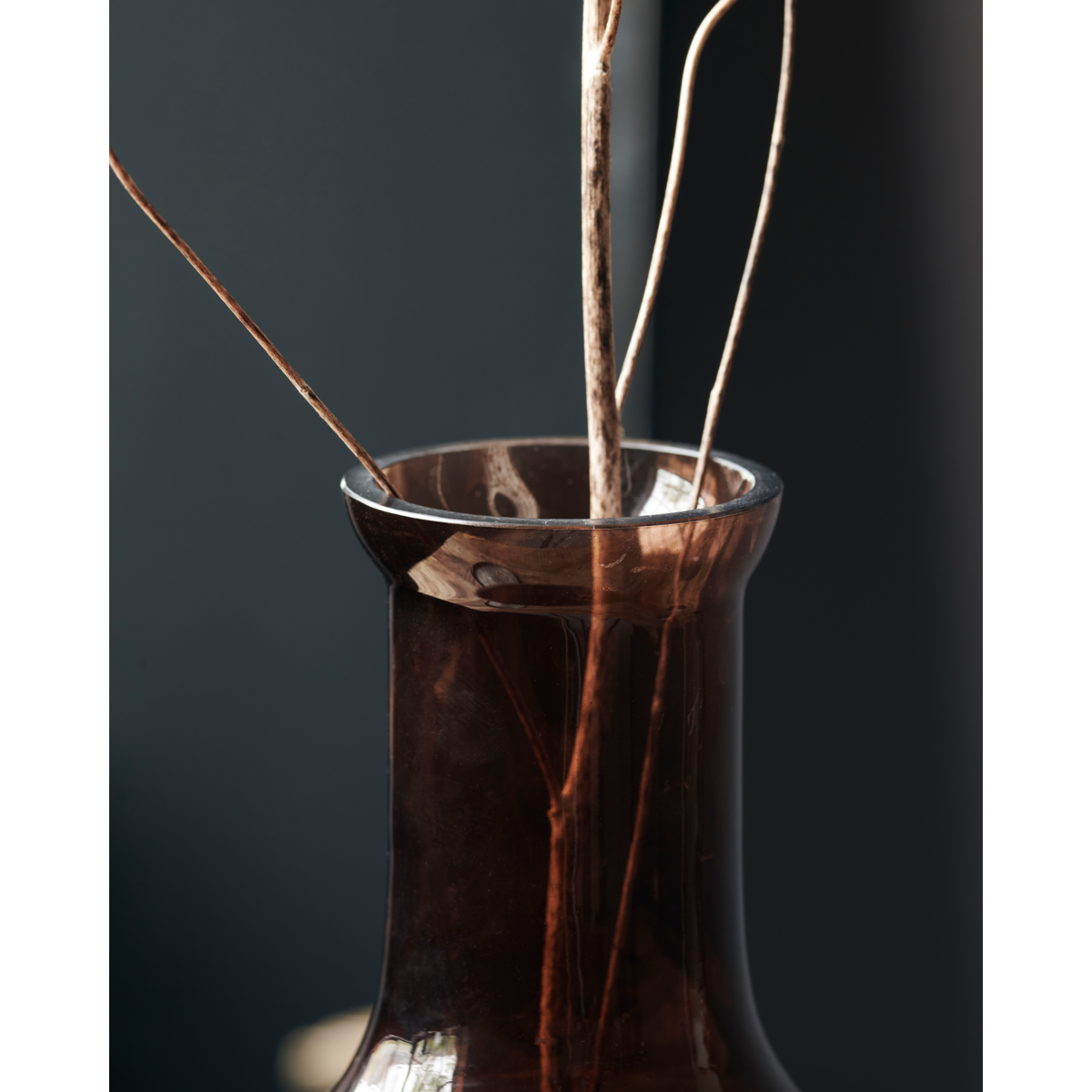 Médico da Casa - Vaso, Tinka, Brown - H: 51 cm, DIA: 28 cm