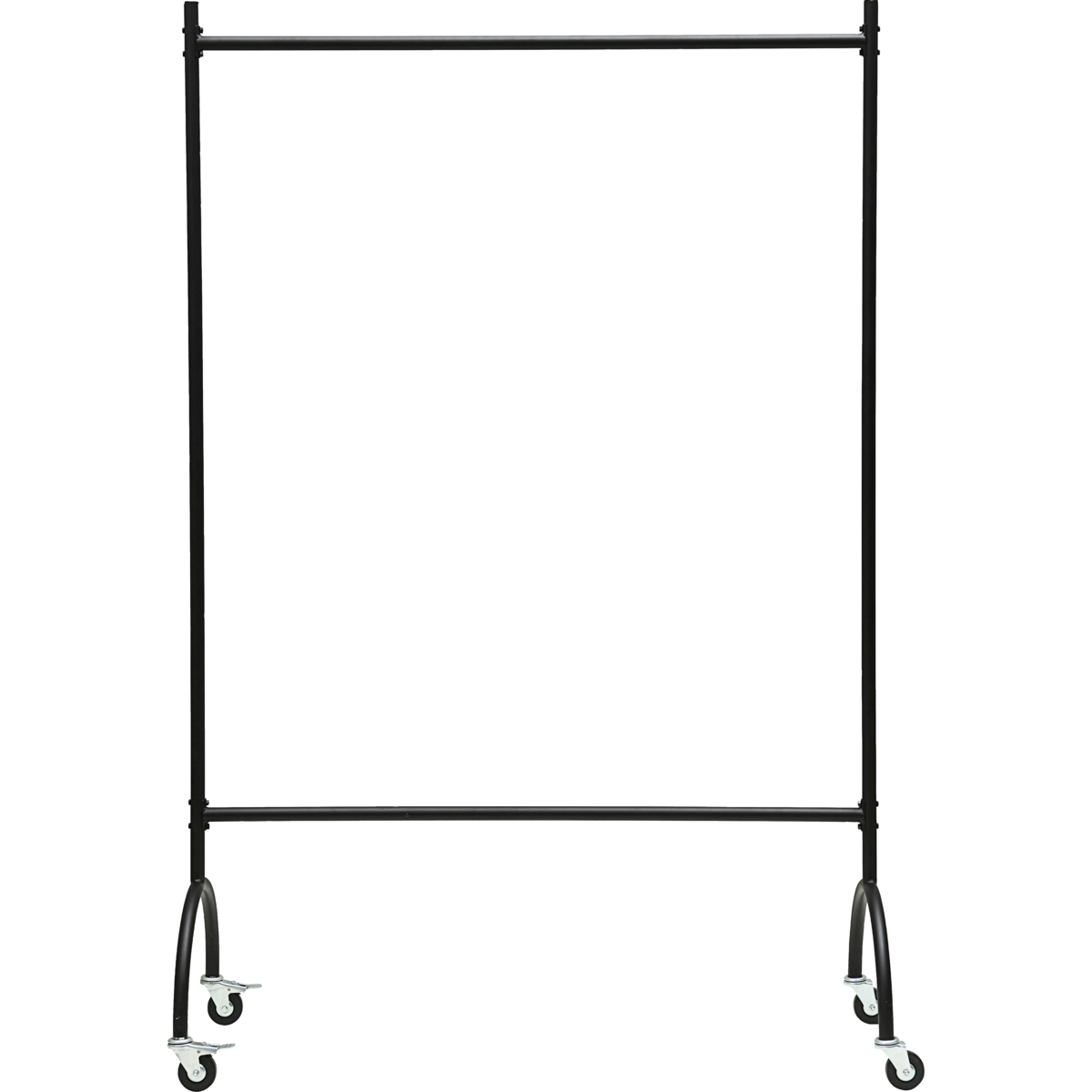 Médico da casa - Rack de roupas, vaganza, preto - L: 120 cm, W: 45 cm, H: 180 cm