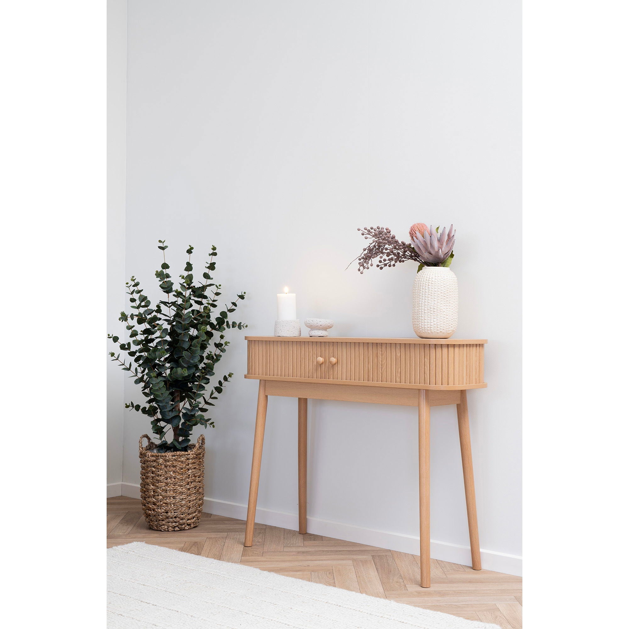 Tabela de console, 2 portas, natureza&lt;br&gt;100x30x80 cm