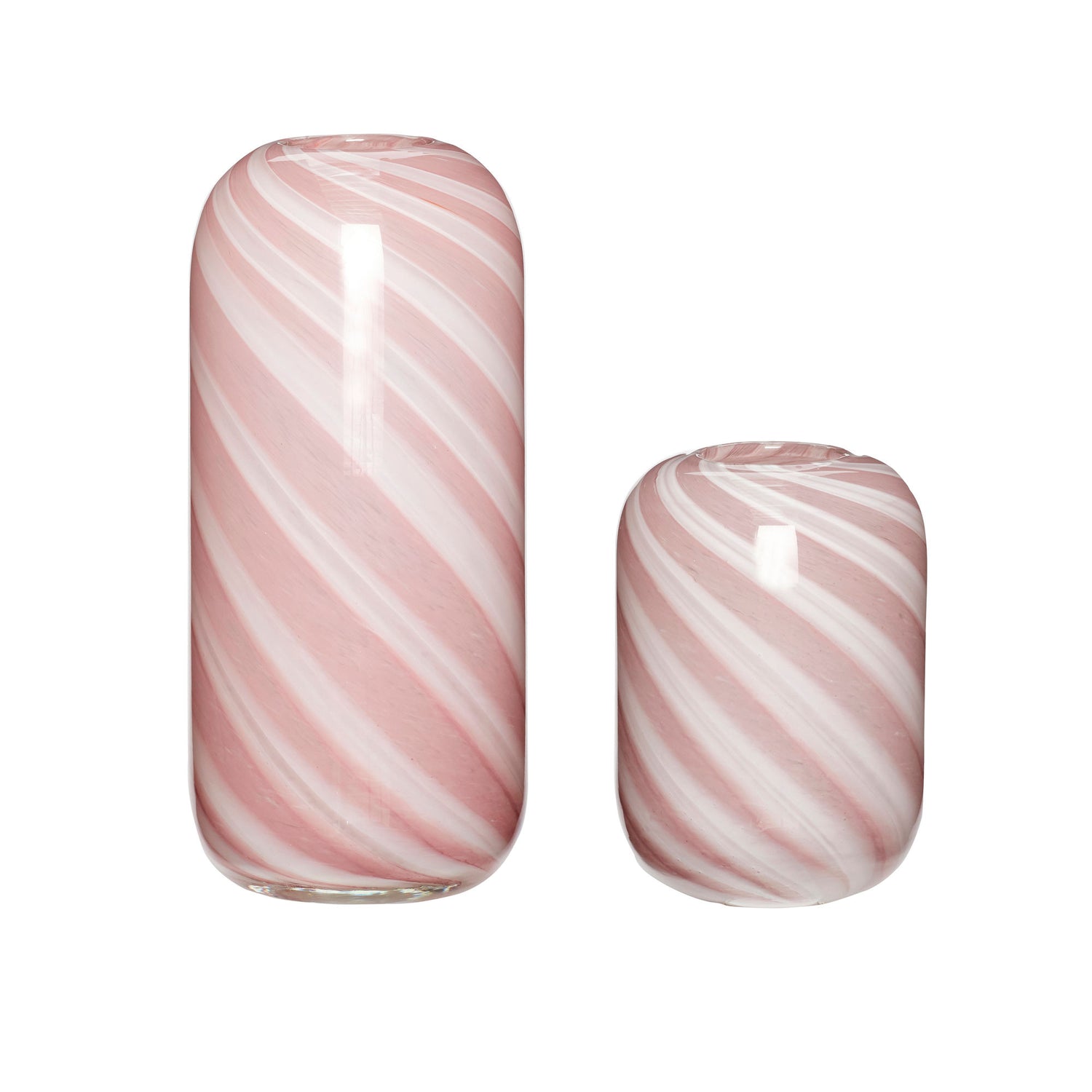 Hübsch Candy Vases Pink (conjunto de 2)