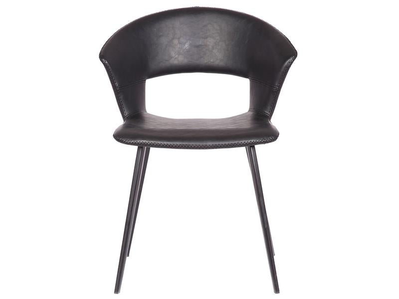 Cadeira de mesa de jantar de Tora, preto