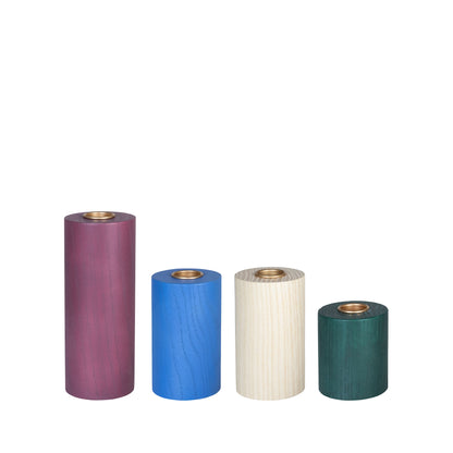 Hübsch Crayon Candlesticks multicolorido (conjunto de 4)