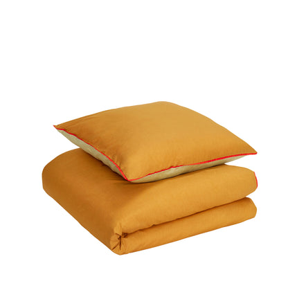 Hübsch Aki Bedding 80/220 laranja/verde