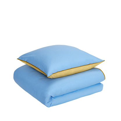 Hübsch Aki Bedding 80/220 azul/amarelo