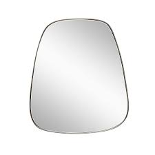 Hübsch - Mirror de parede M/Iron Frame, Trapez - 42x2xh48cm