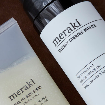 Caixa de presente, kit de bronzeamento Meraki, branco