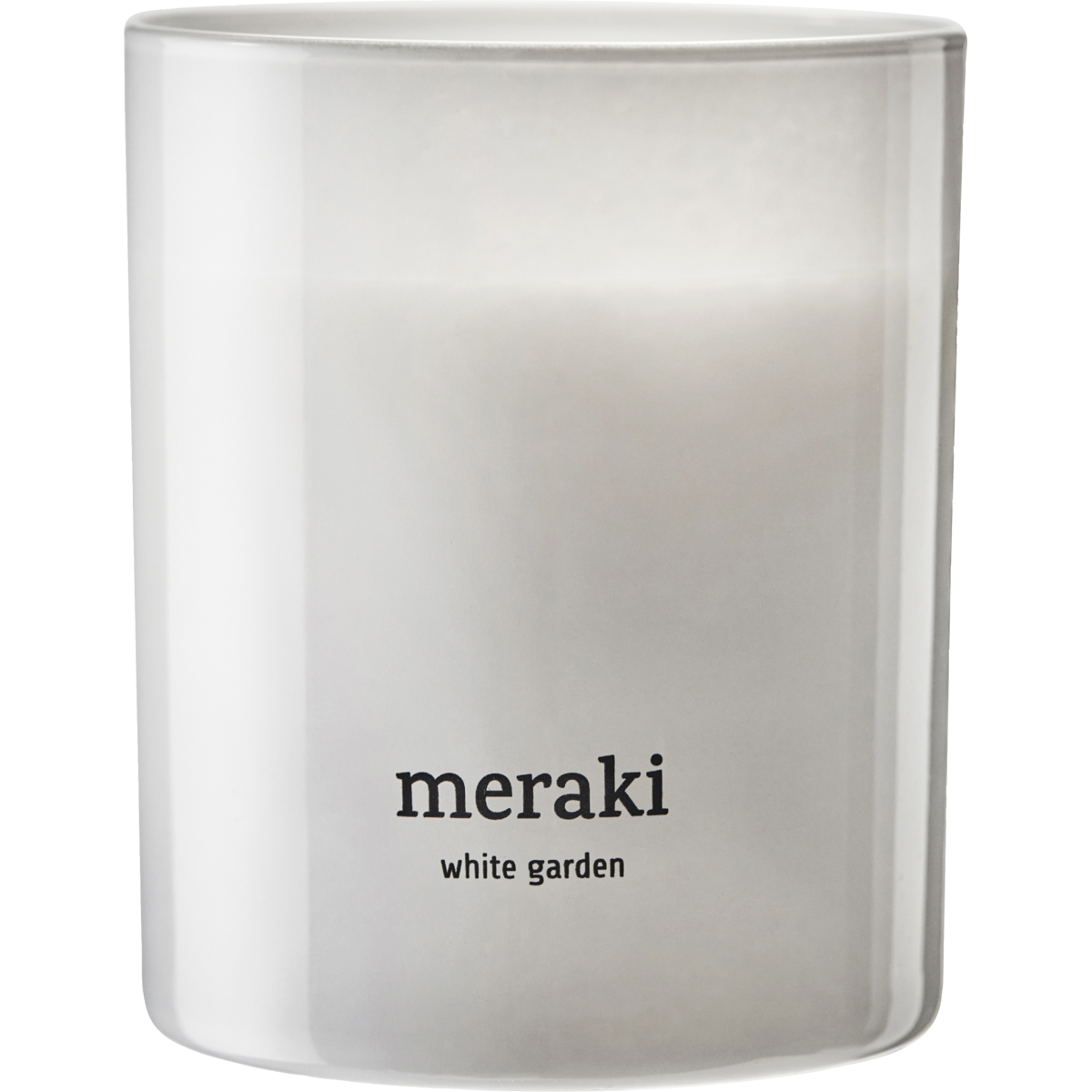 Velas perfumadas, jardim branco, branco