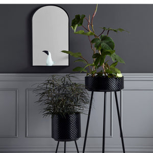 Nordal - Metal planter INDIAN M black - Nordal - DesignGaragen.dk