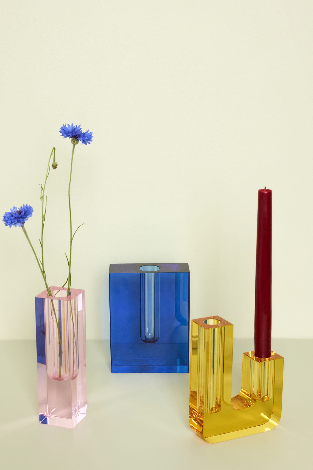 Hübsch duo vase amarelo