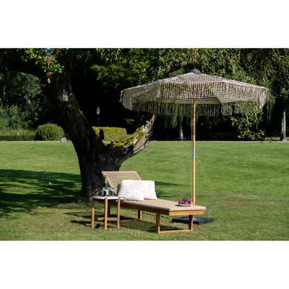 Parasol, algodão, tom de madeira, bege&lt;br&gt;Ø250 cm