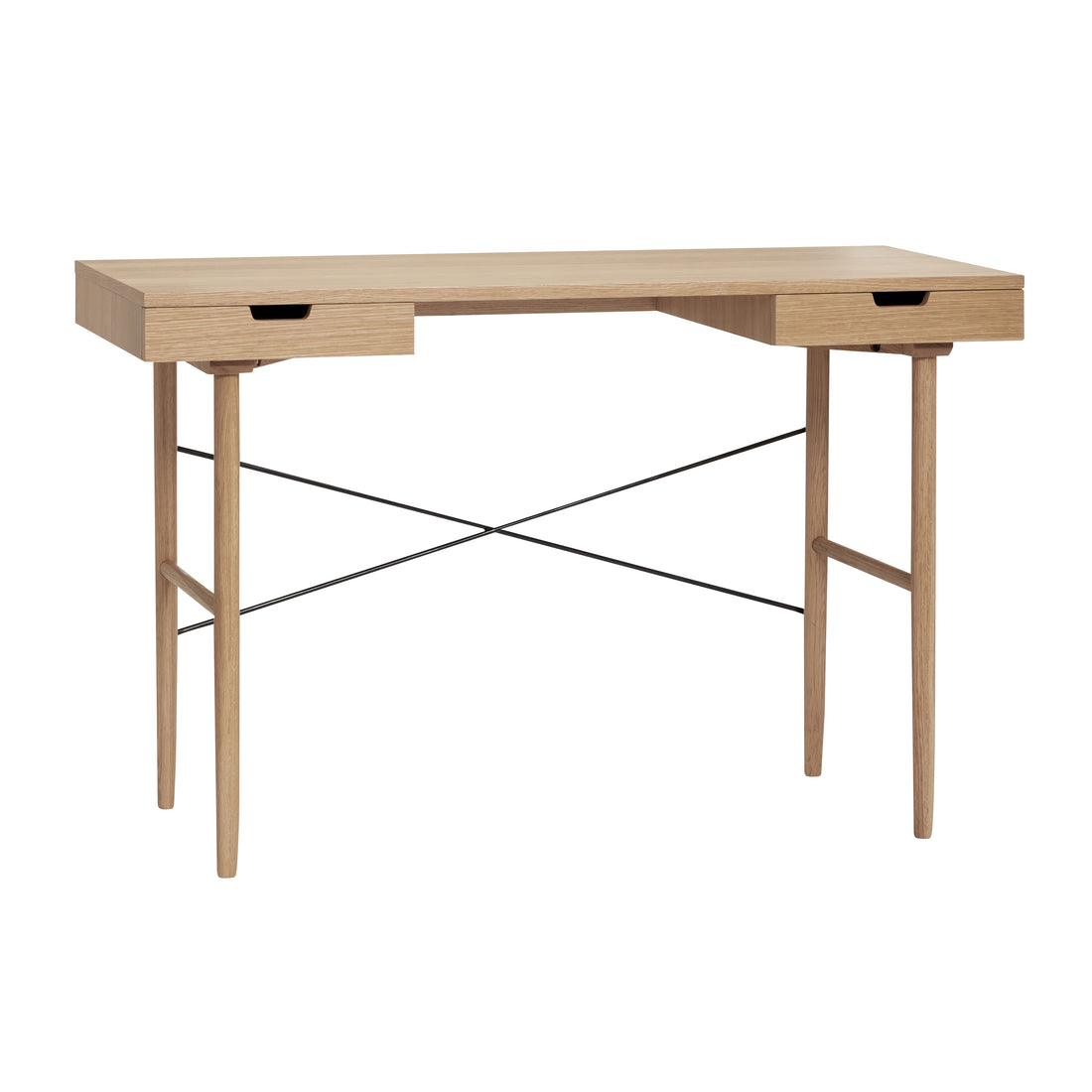 Hübsch - mesa com quarto, carvalho, fsc, natureza - 120x55xh77cm