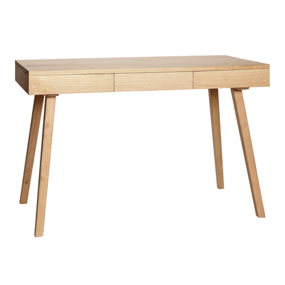 Hübsch - Desk M/3 Gavetas, Oak, FSC, Nature - 120x57xh78cm