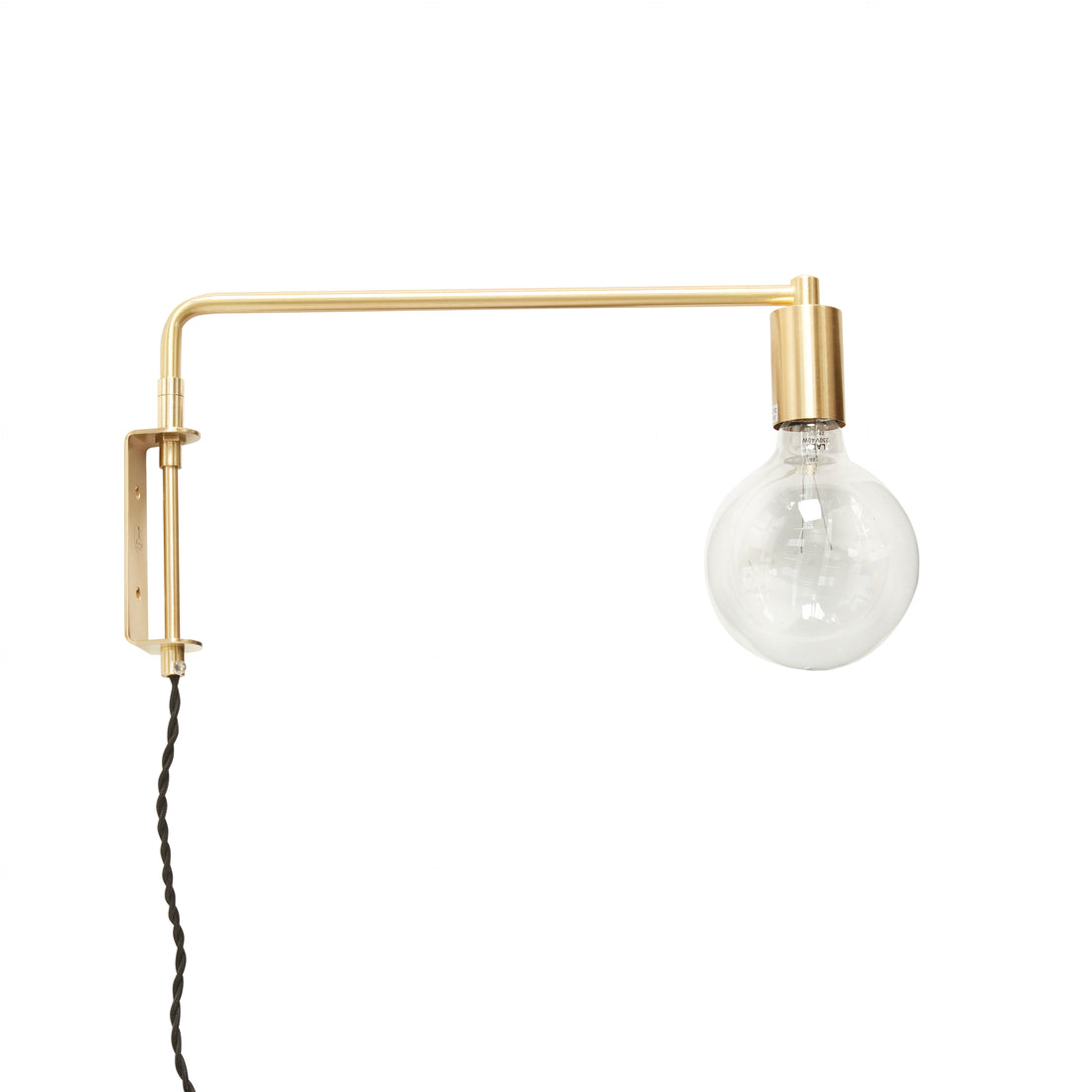 Hübsch Pyke Wall Lamp Brass Color