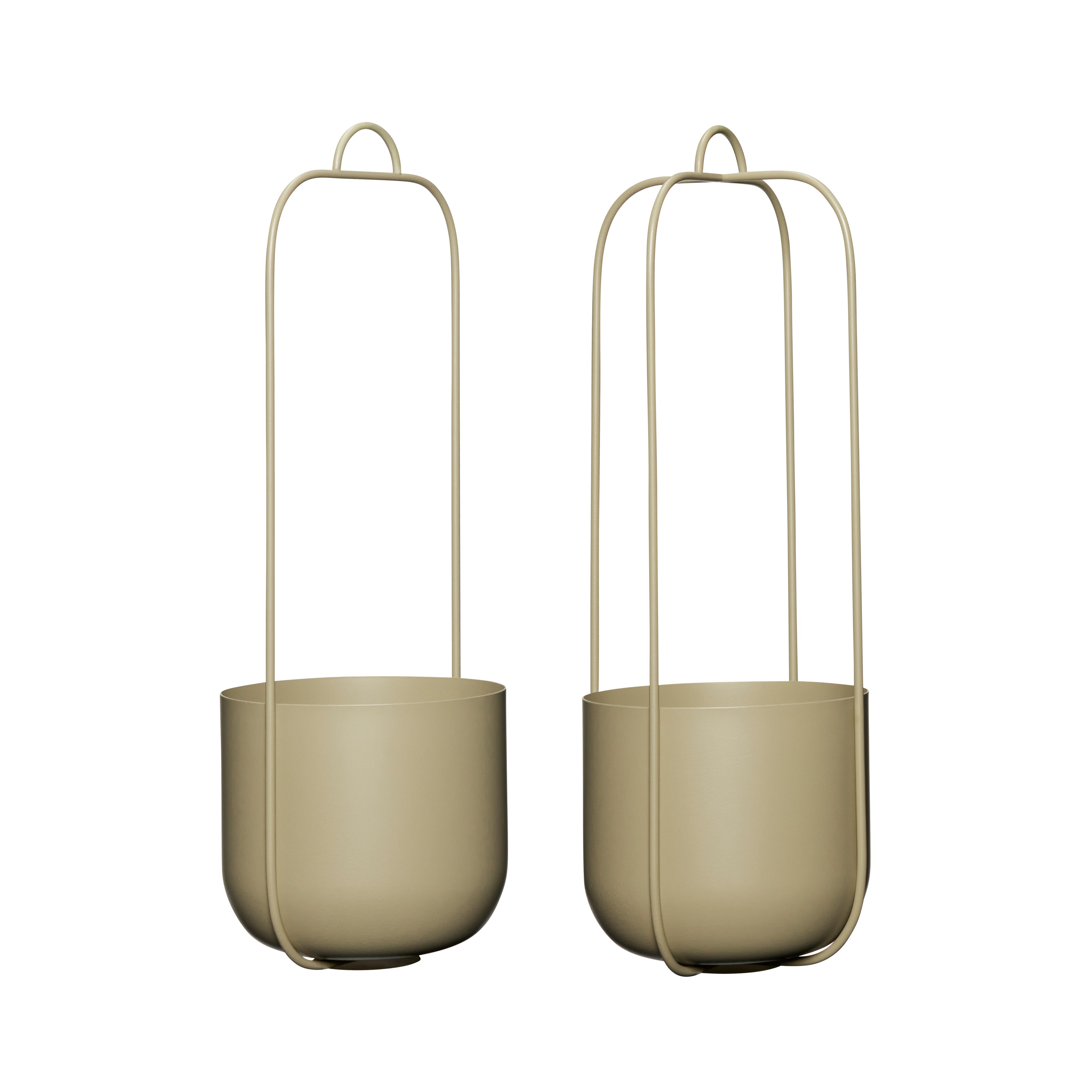 Hübsch Lotus Hangpot Khaki (conjunto de 2)