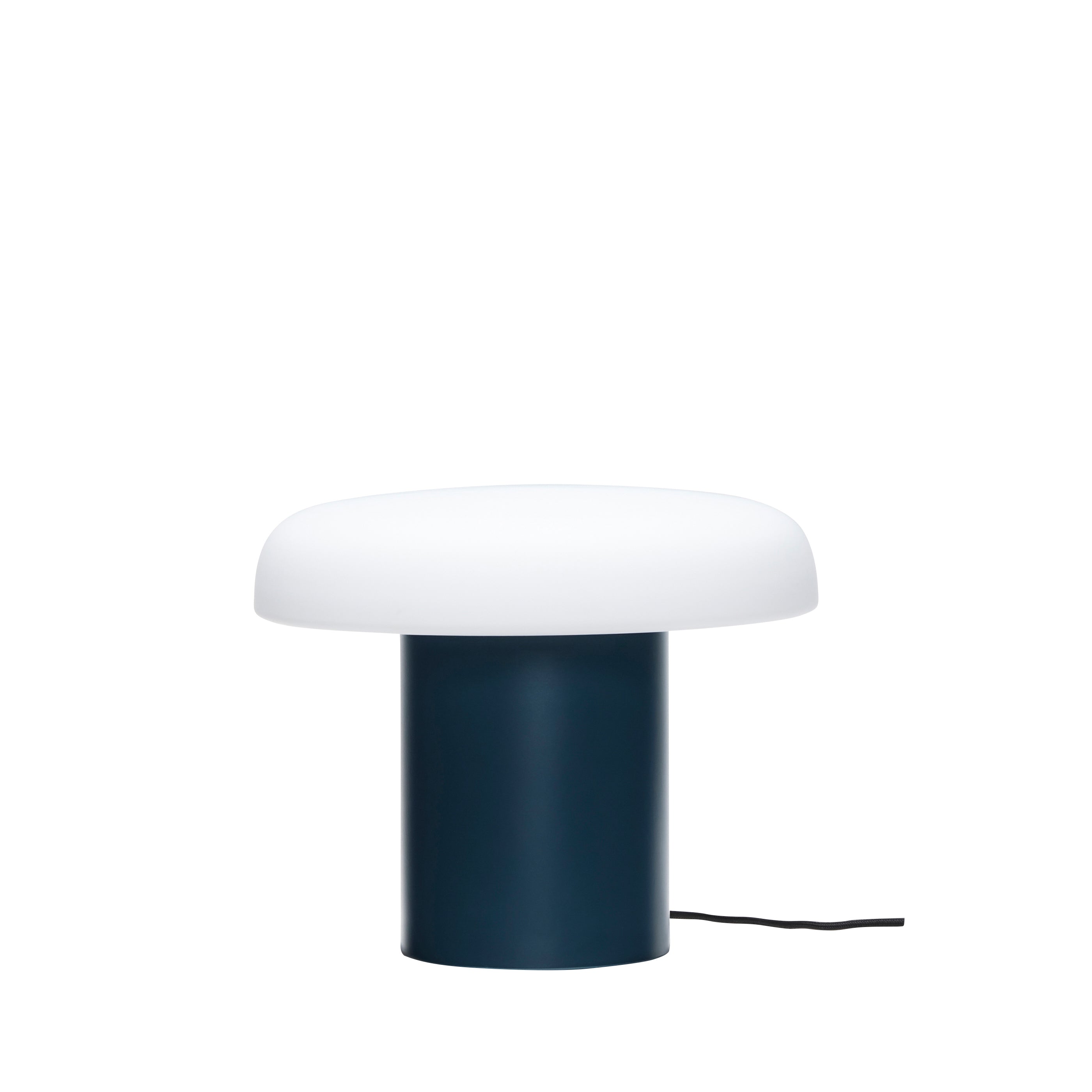 Lâmpada de mesa de ateliers azul escuro/branco - Ø25xh20cm, e27,