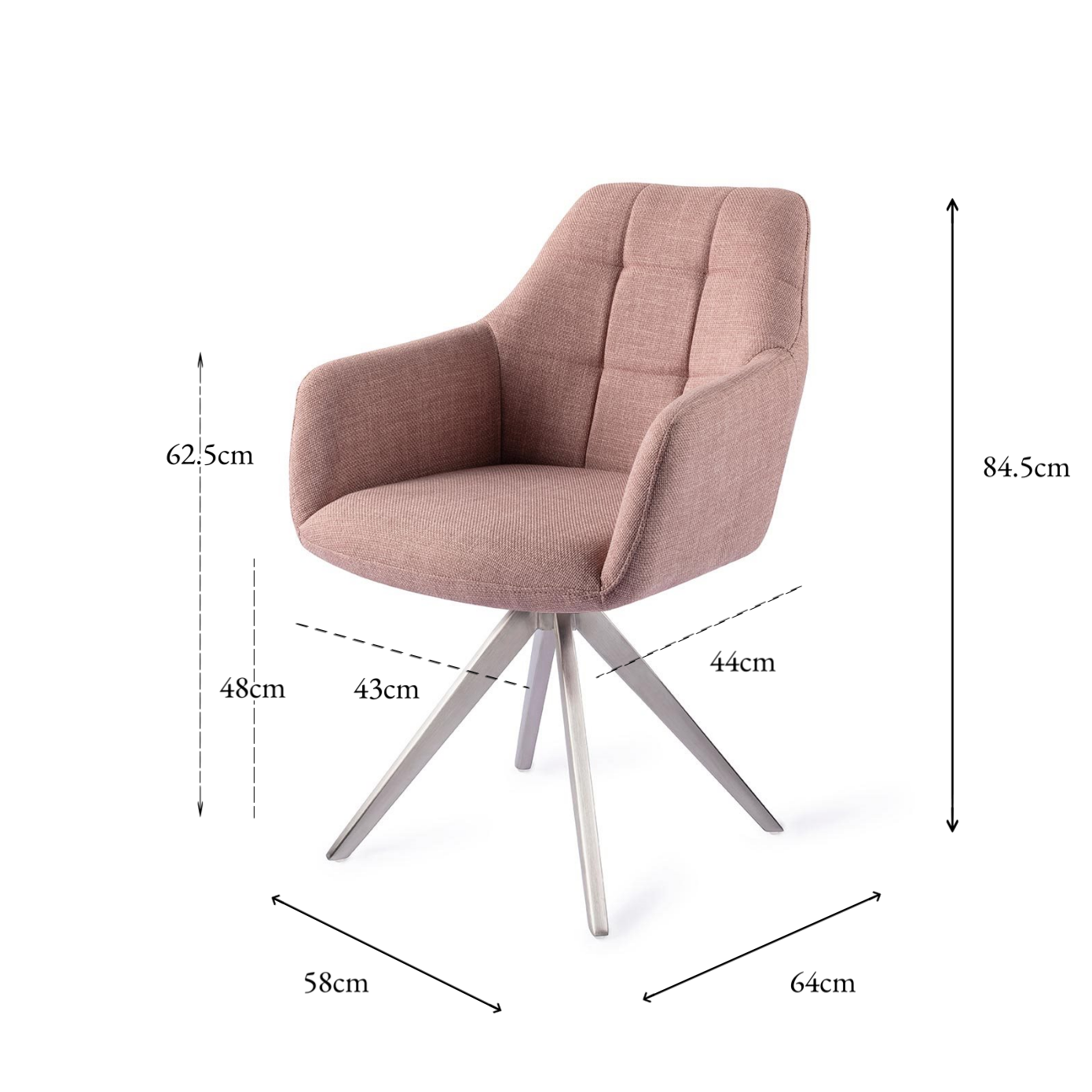 Noto Dining Chair Vintage Rose