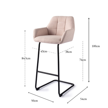 Noto Bar Chair Petal Pink