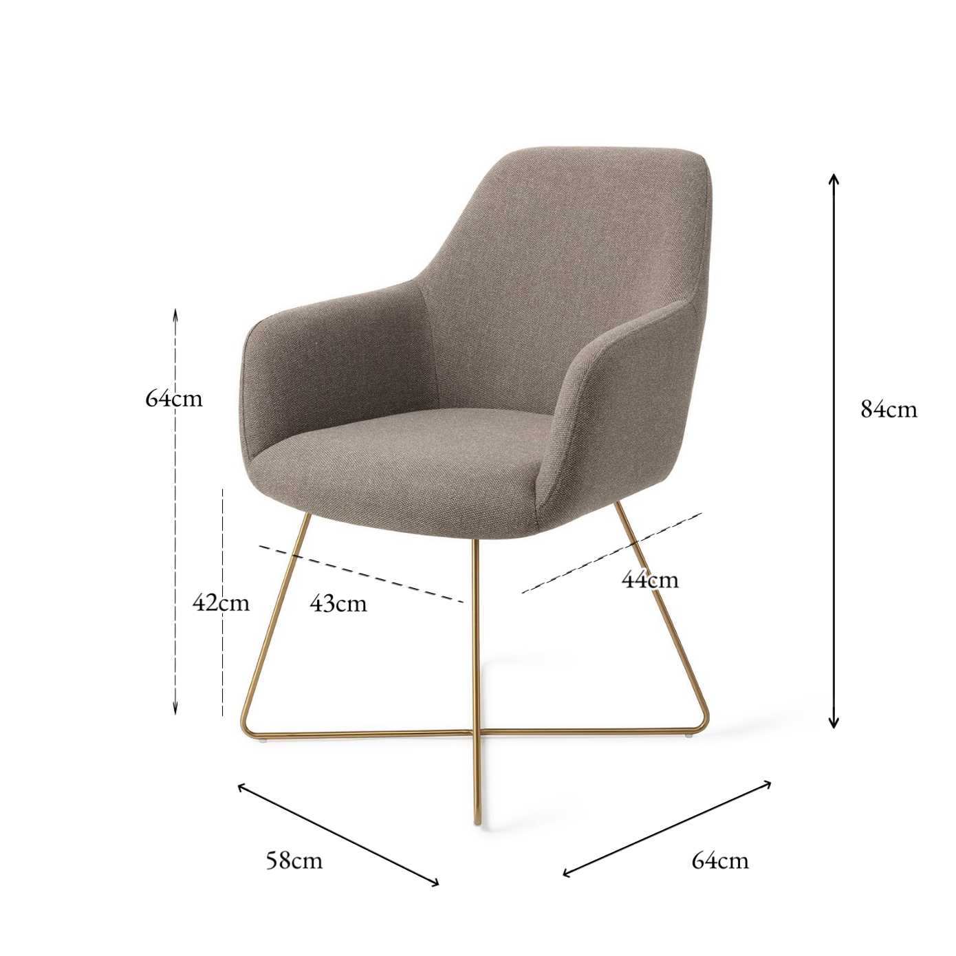 Hiroo Dining Chair Foggy Fusion