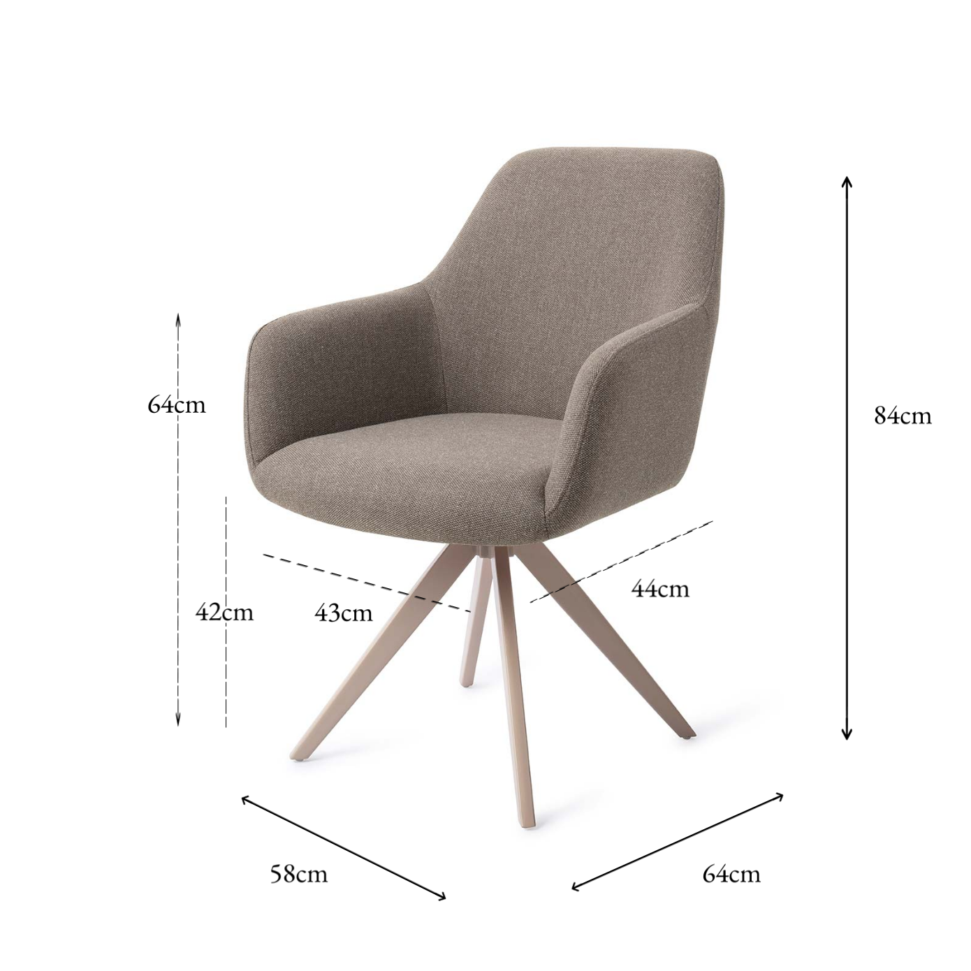 Hiroo Dining Chair Foggy Fusion