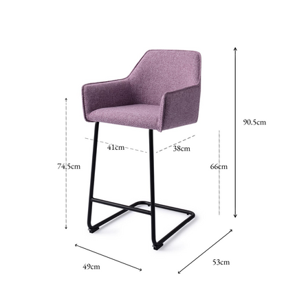 Hofu Bar Chair Violet Daisy