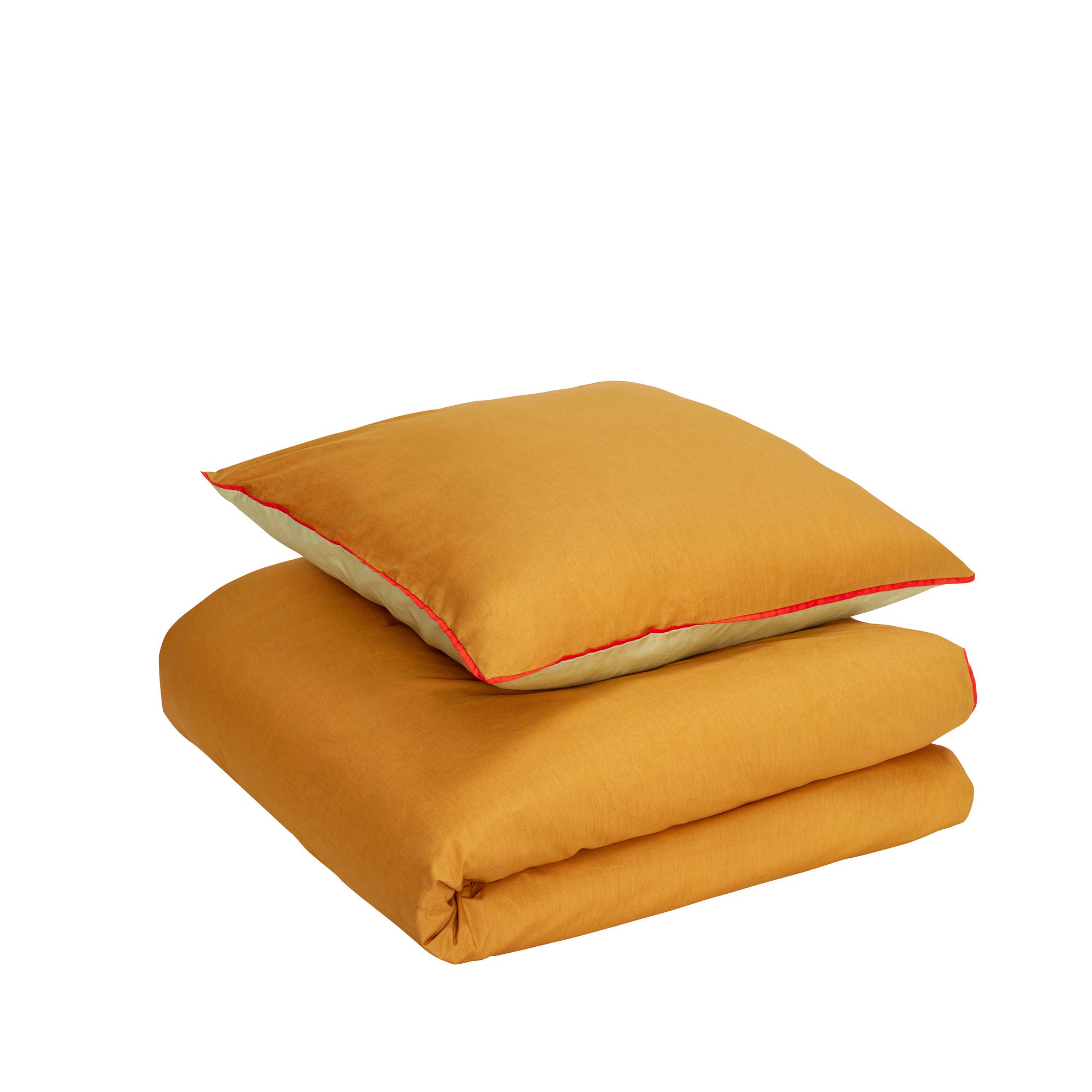 Hübsch Aki Bedding 80/200 laranja/verde