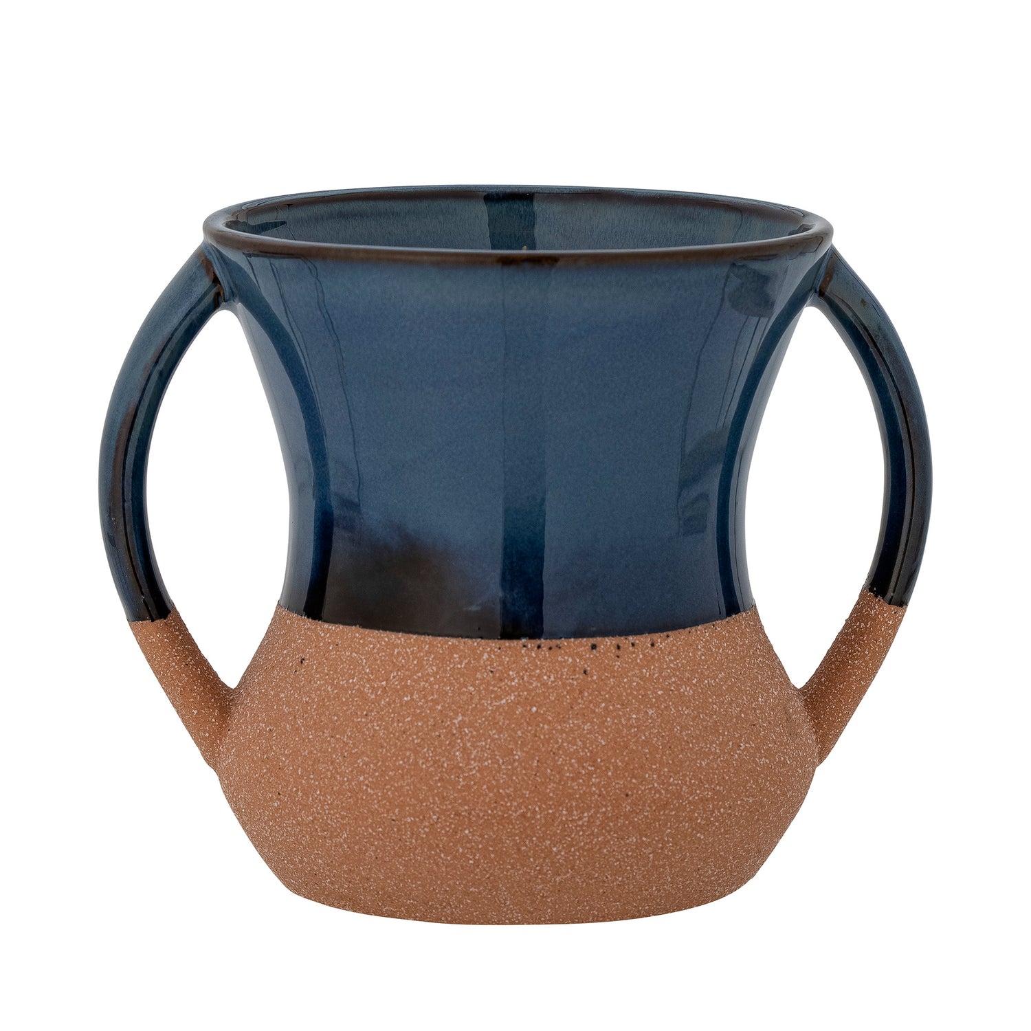 Vaso Devi, azul, grés