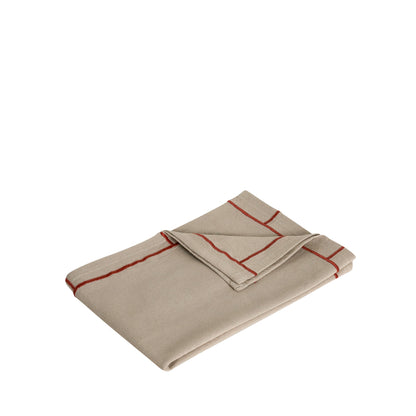 Hübsch EasyPeasy Towel Beige/vermelho