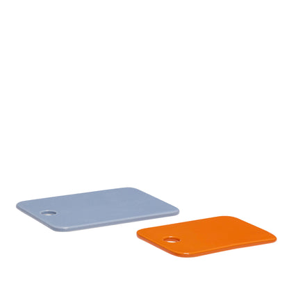 Hübsch Amare Butter Placas Blue Clega/Orange (Conjunto de 2)