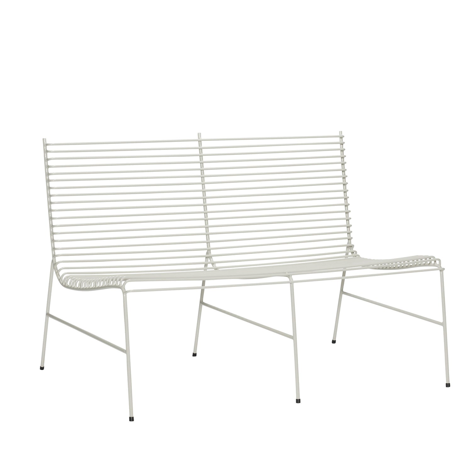 Hübsch String Bench Cinza claro