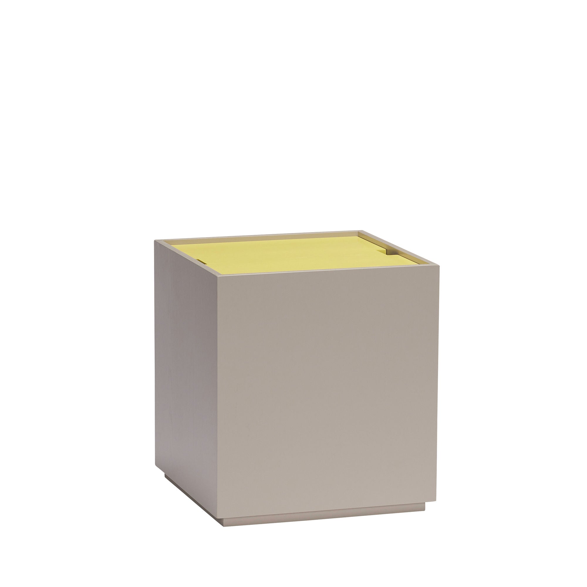 Hübsch Vault Lateral Table/Armazenamento Cinza/Amarelo