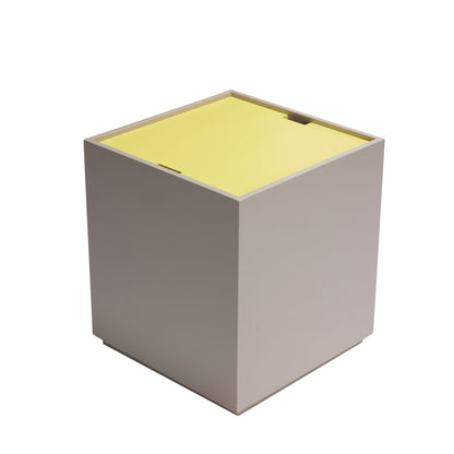 Hübsch Vault Lateral Table/Armazenamento Cinza/Amarelo