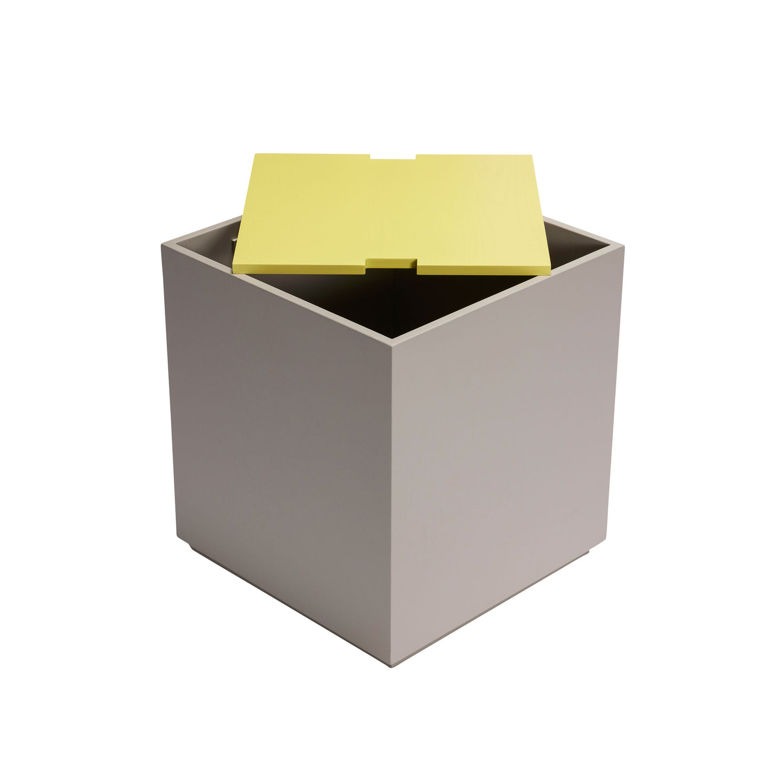 Hübsch Vault Lateral Table/Armazenamento Cinza/Amarelo