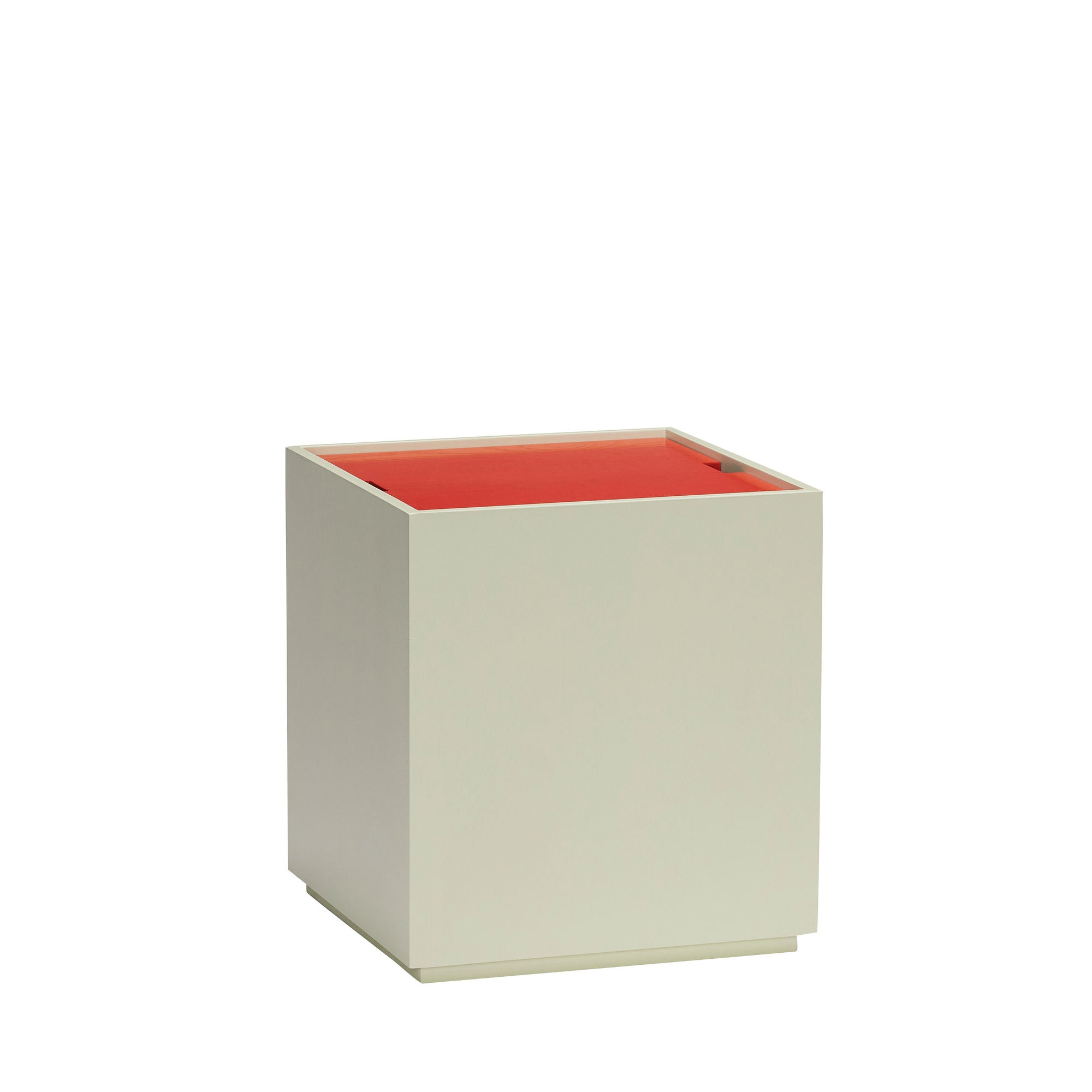 Hübsch Vault Side Table/Armazenamento Caixa de Armazenamento Verde/Vermelho