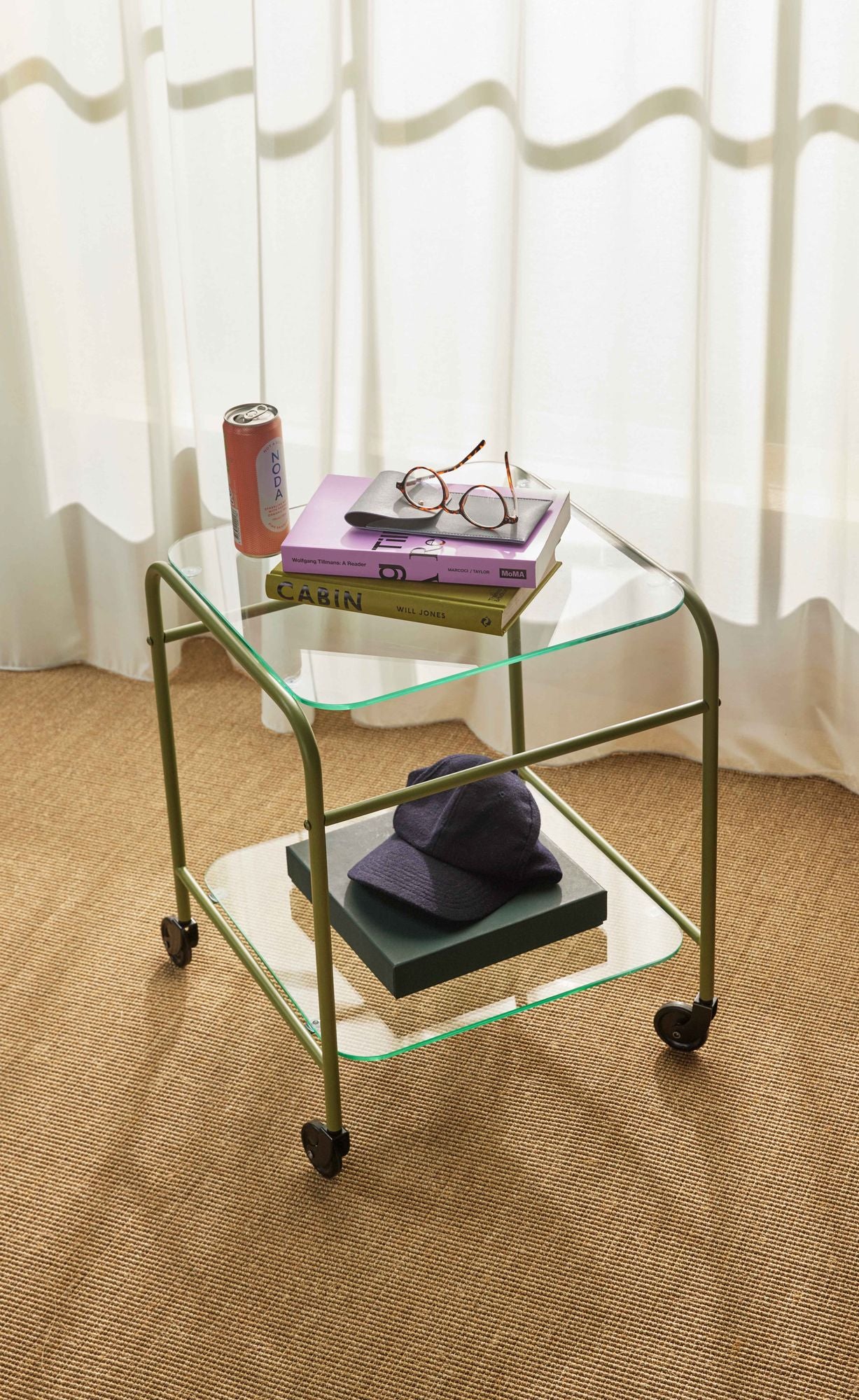 Hübsch Zephyr Roller Table Green