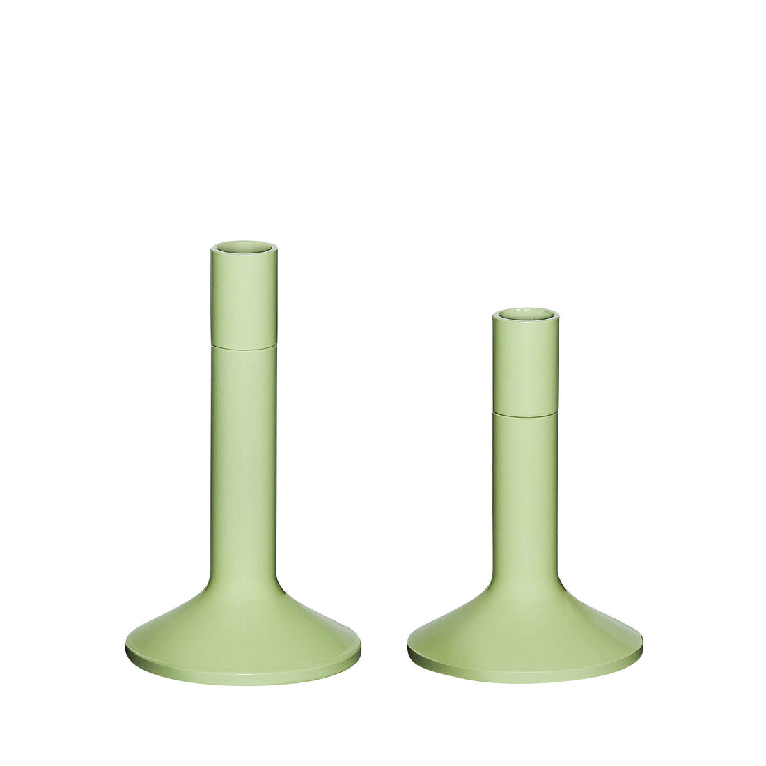 Hübsch Candlestick Green (conjunto de 2)