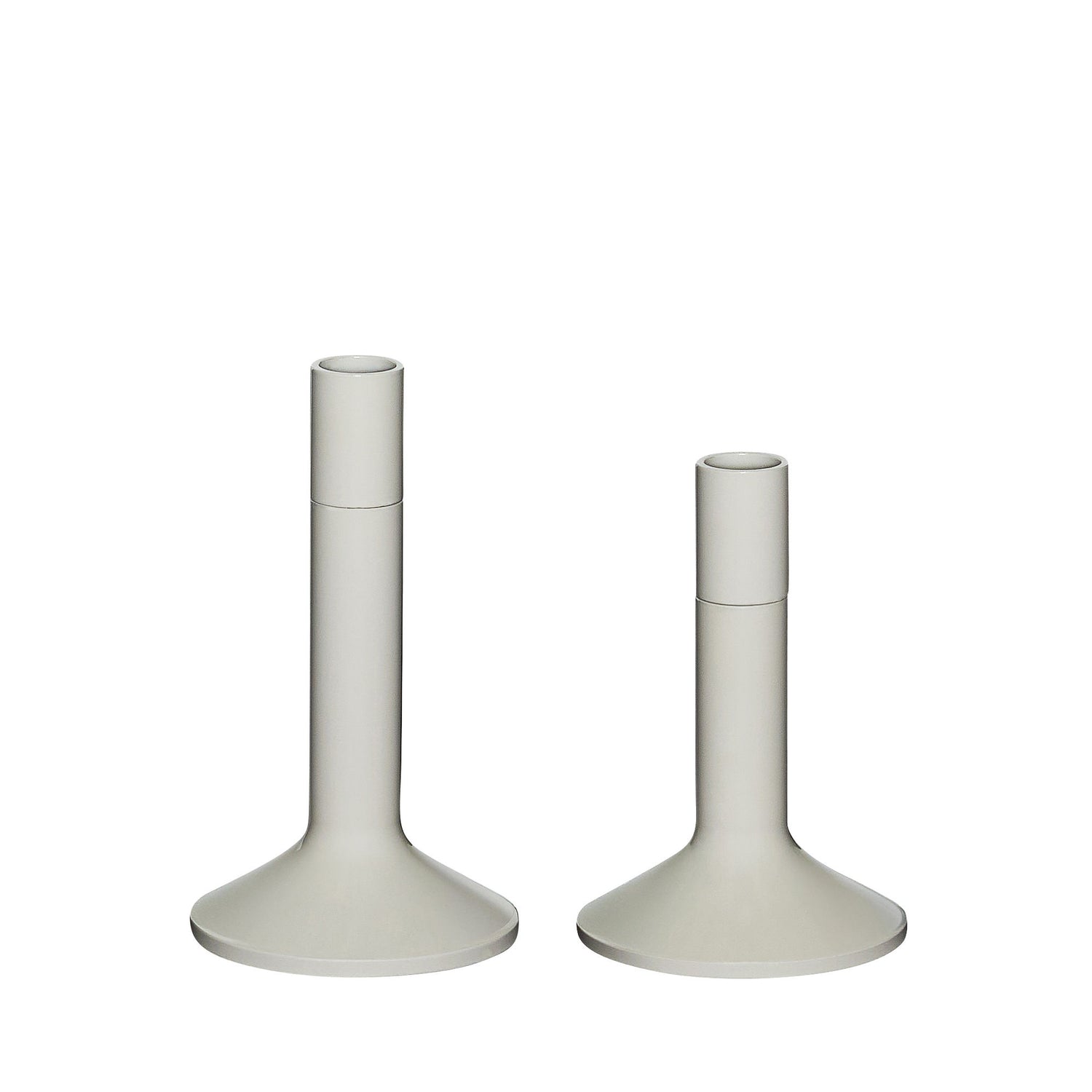 Hübsch Candlestick Cinza -Cinza (Conjunto de 2)