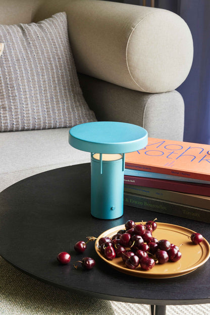 Hübsch Bringme Portable Lamp Mini Metallic Turquoise