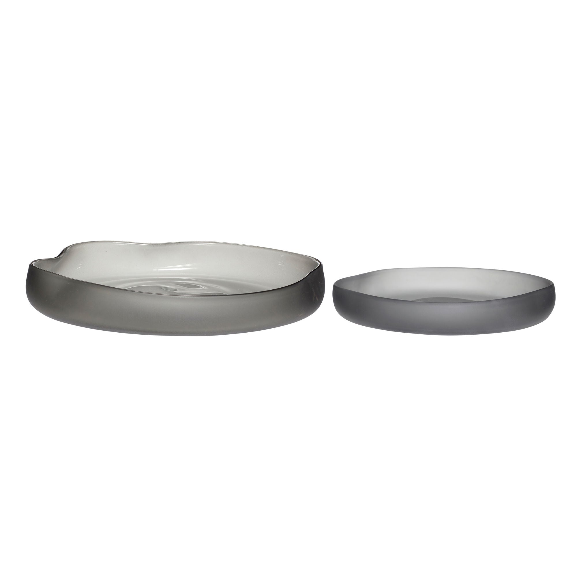 Hübsch Bows Bowls cinza (conjunto de 2)