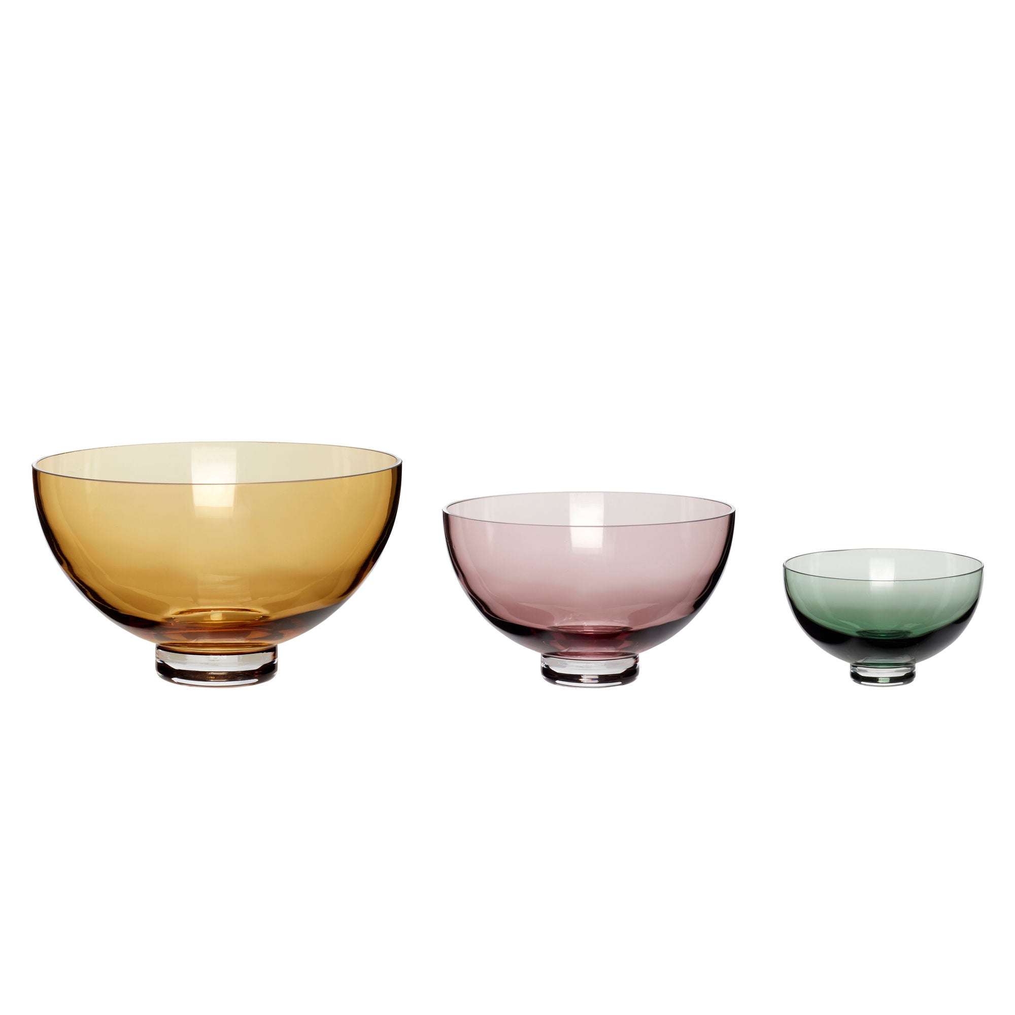 Hübsch Radiant Bowls Multicolored (conjunto de 3)