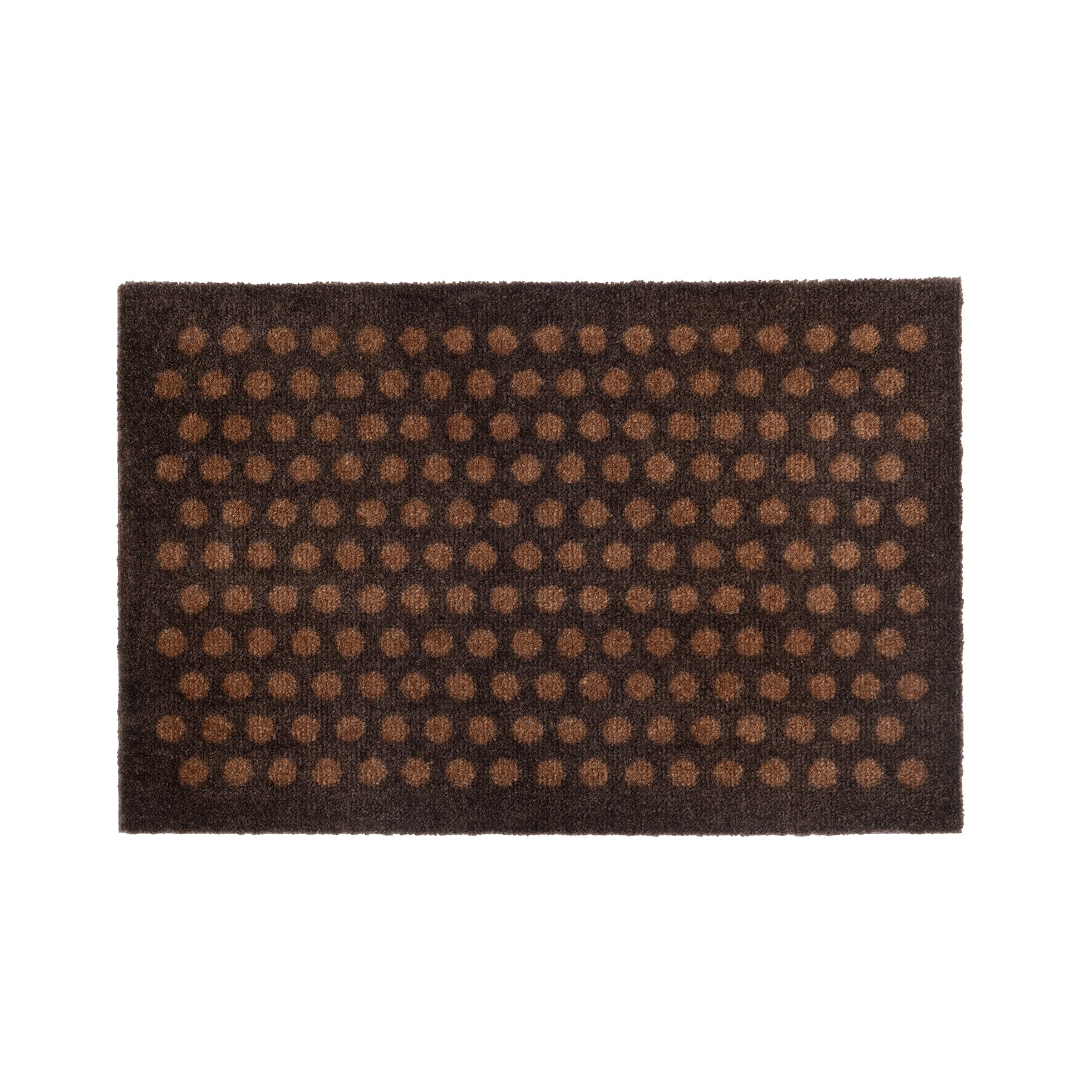 NYHED - GULVMÅTTE 40 x 60 cm - DOT/COGNAC-DARK BROWN - Tica Copenhagen - DesignGaragen.dk