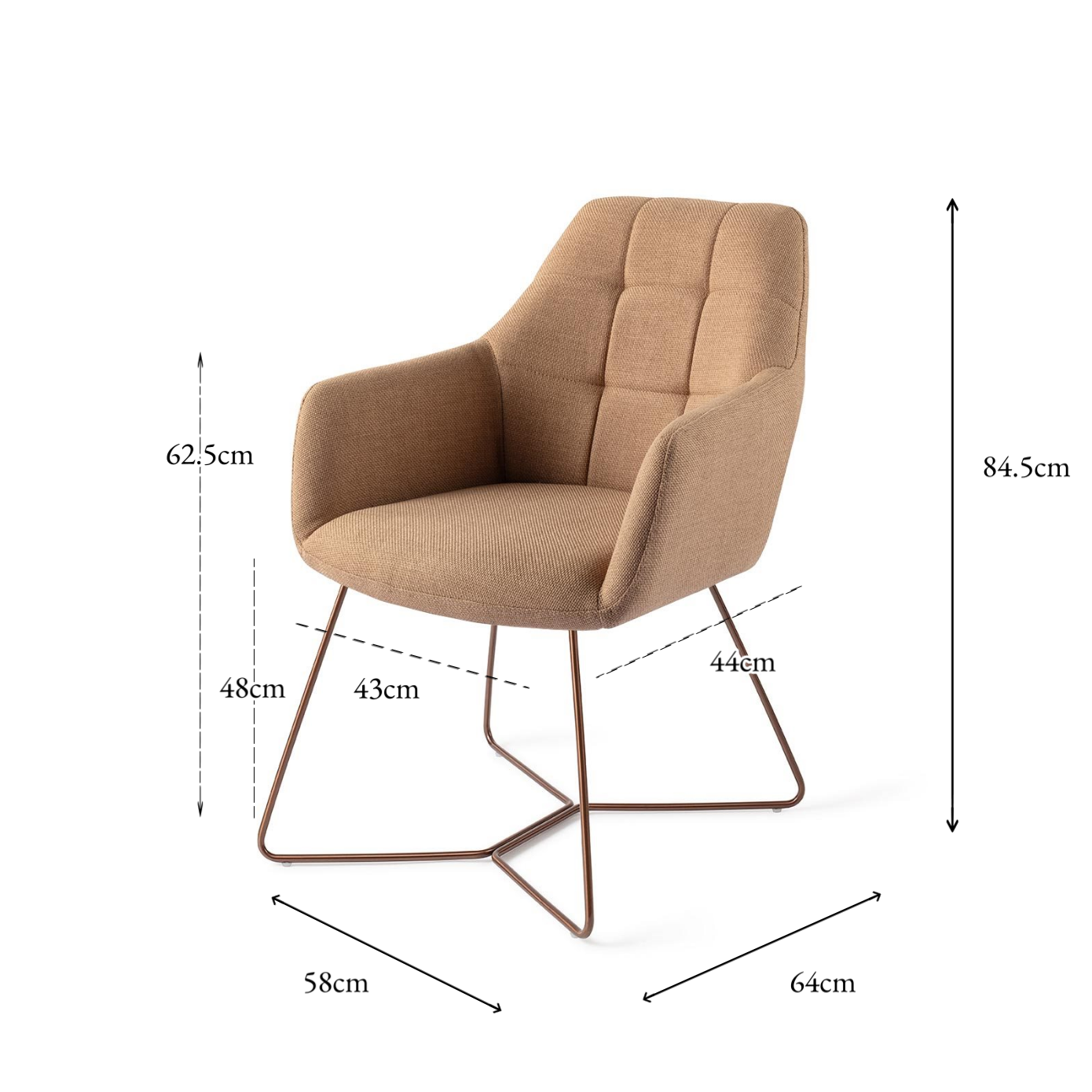 Noto Dining Chair Toasted Toffee