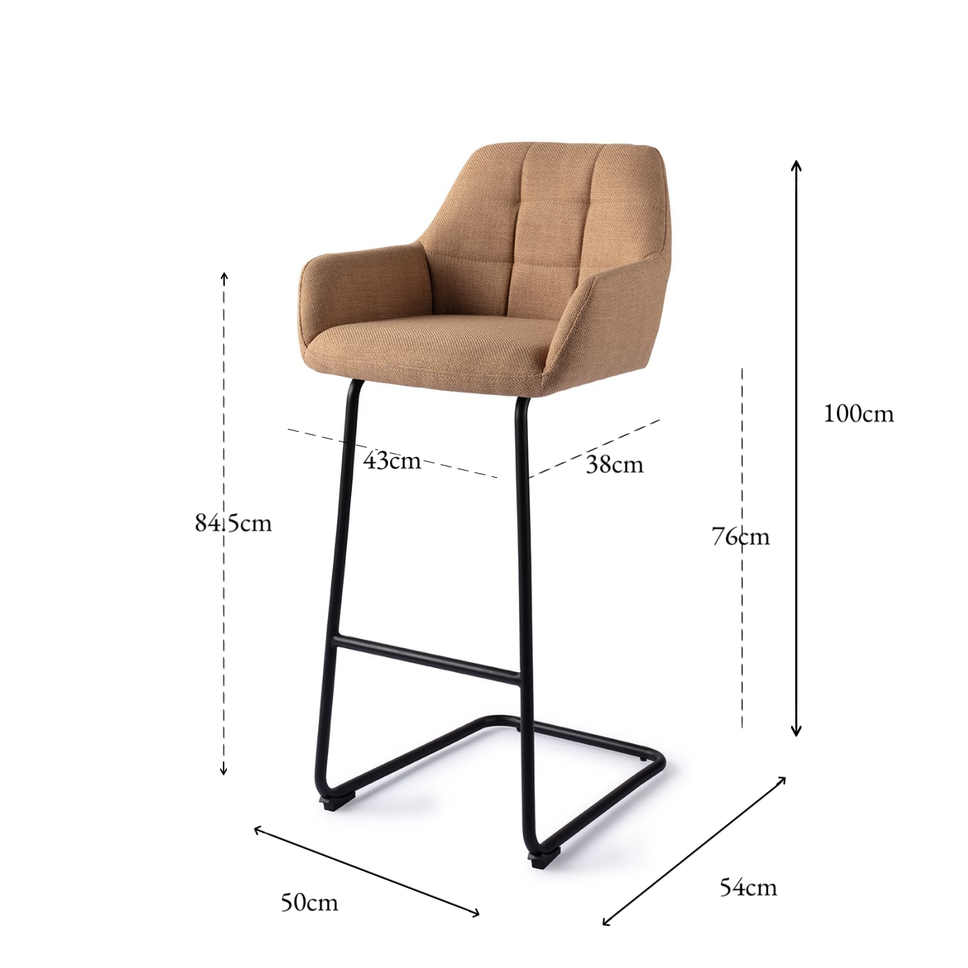 Noto Bar Chair Toasted Toffee