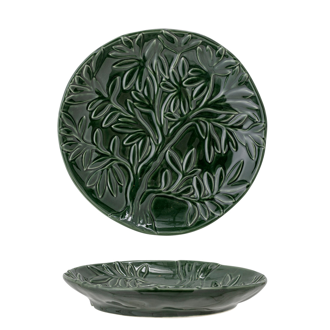 Savanna Plate, verde, grés